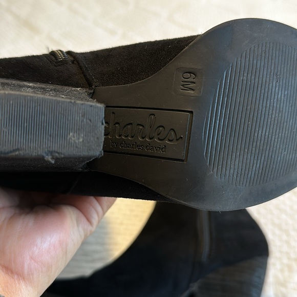 Charles by Charles David Black Point-toe Womens Boots Size 6M - Picture 7 of 13